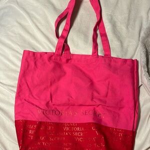 VS bag pink and red